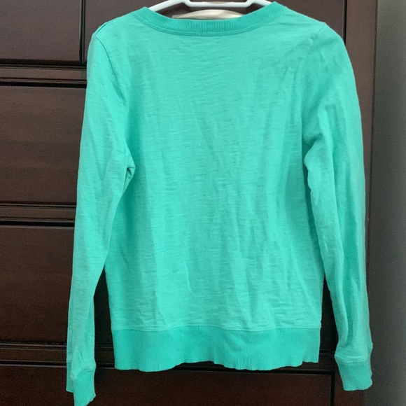 J.Crew tortoise shell button shoulder top - Picture 7 of 9